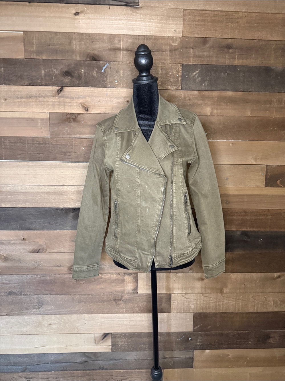 Liverpool Olive Utility Moto Jacket
